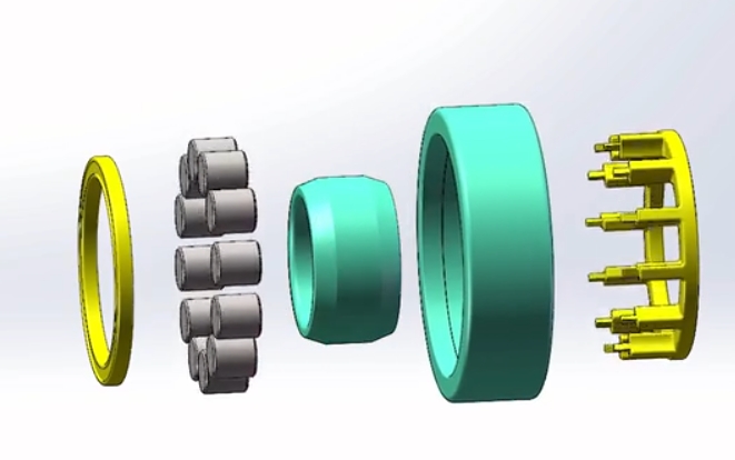 Cylindrical roller bearing structure