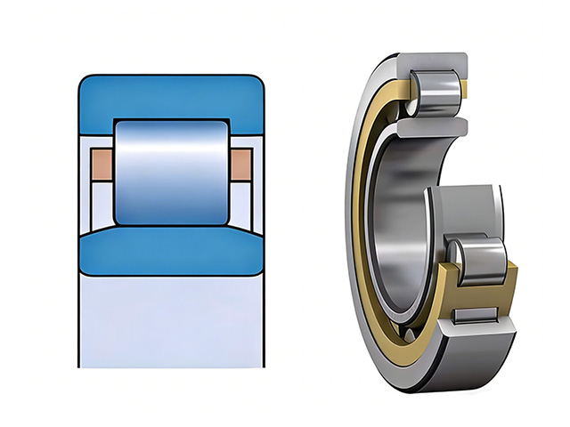 NU type cylindrical roller bearing structure diagram