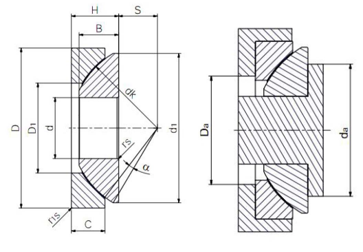 GX Bearing Dimensional Diagram