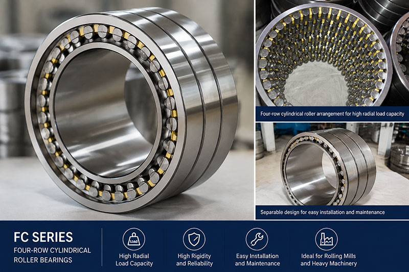 fc series four row cylindrical roller bearings